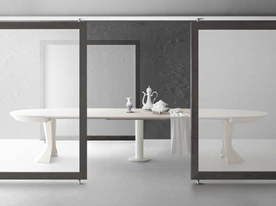 Modern Opera by Bauline Round Expandable Dining Table Aya Furniture