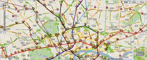 Biblioteca "Dorotea Barnés": Mapa en directo del metro de Londres