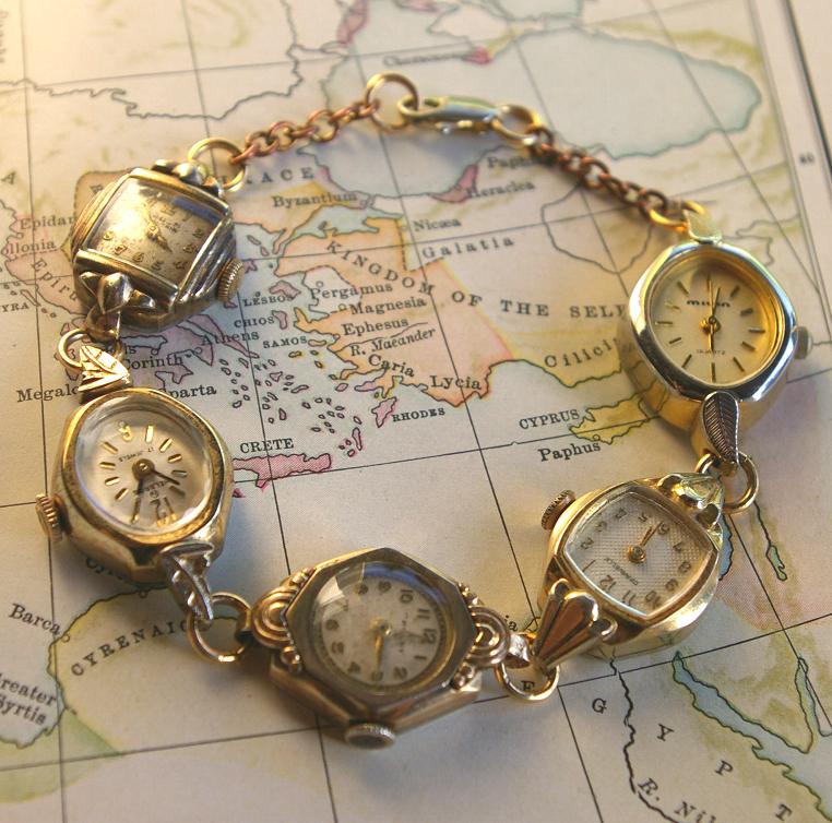 Encore Jewelry Vintage Nouveau Designs Time Keeps on Ticking