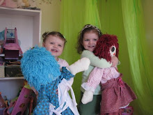 Winners of the Teal & Pink " Hope & Faith" Custom-made Raggedy Ann's dolls by Judy McAllister