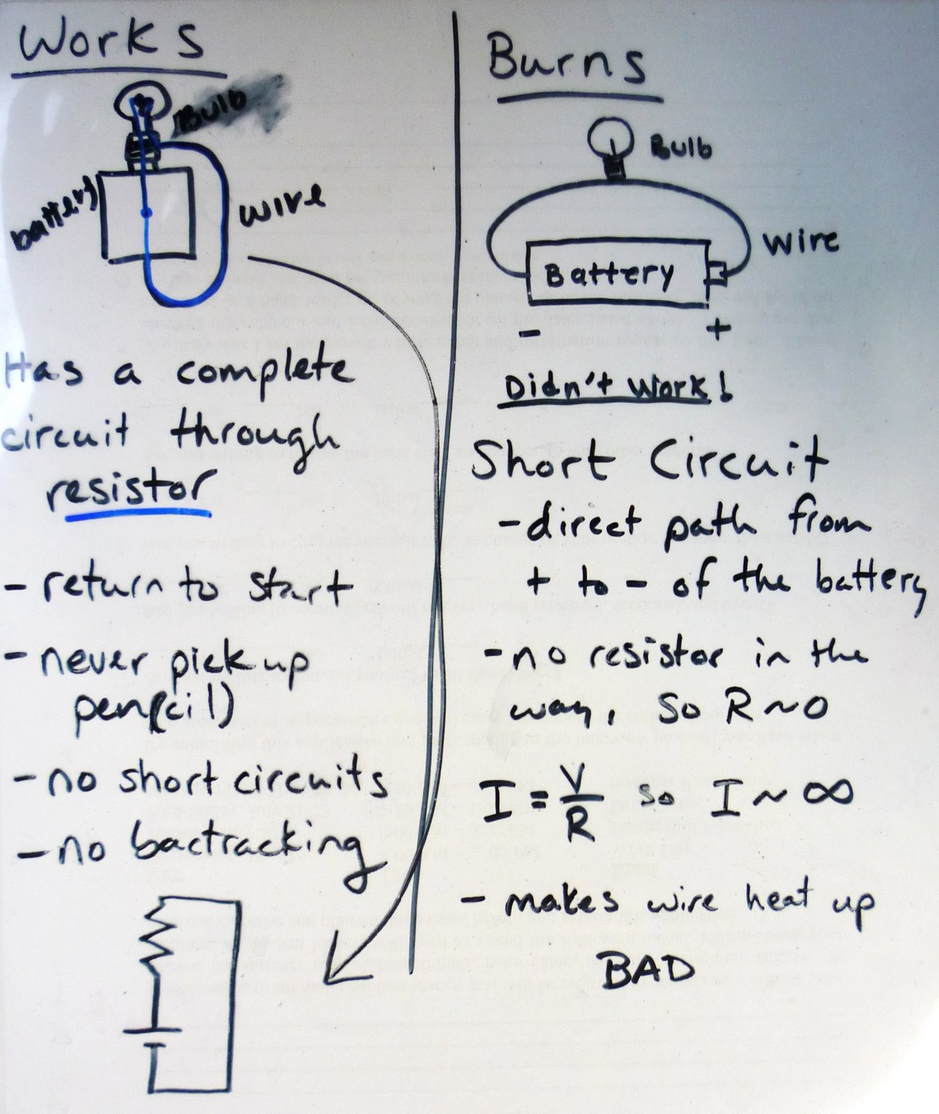 Physics at Desert View High School: Circuit Lab Debrief and Circuit
