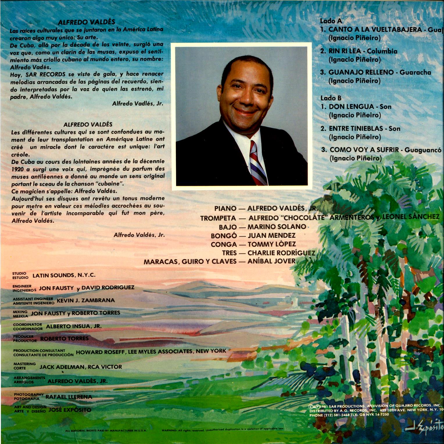 LA SALSA DE JUAN MANUEL Y ALEJANDRO ® ALFREDO VALDES AÑO 1981