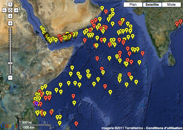 Piracy High Risk Area Map