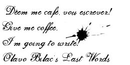 De-em me Cafe, Vou Escrever