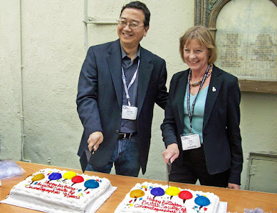 george leon, filmcastlive ASC President, Michael Goi and BSC President, Sue Gibson