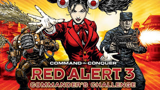 command & conquer red alert, commander’s challenge, xbox, live cover, video, game, poster