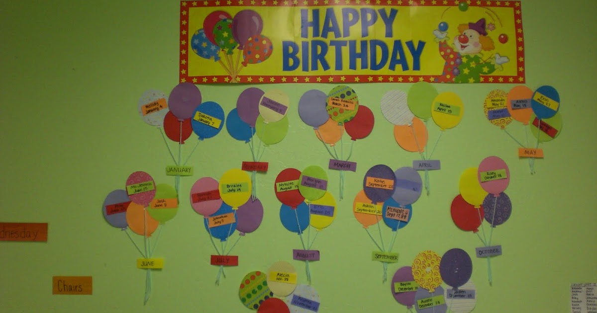 Quita's Cricut Creations: Student Birthday Display