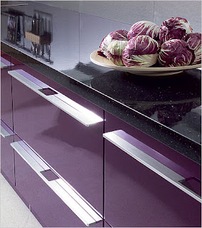 one purple kitchen design