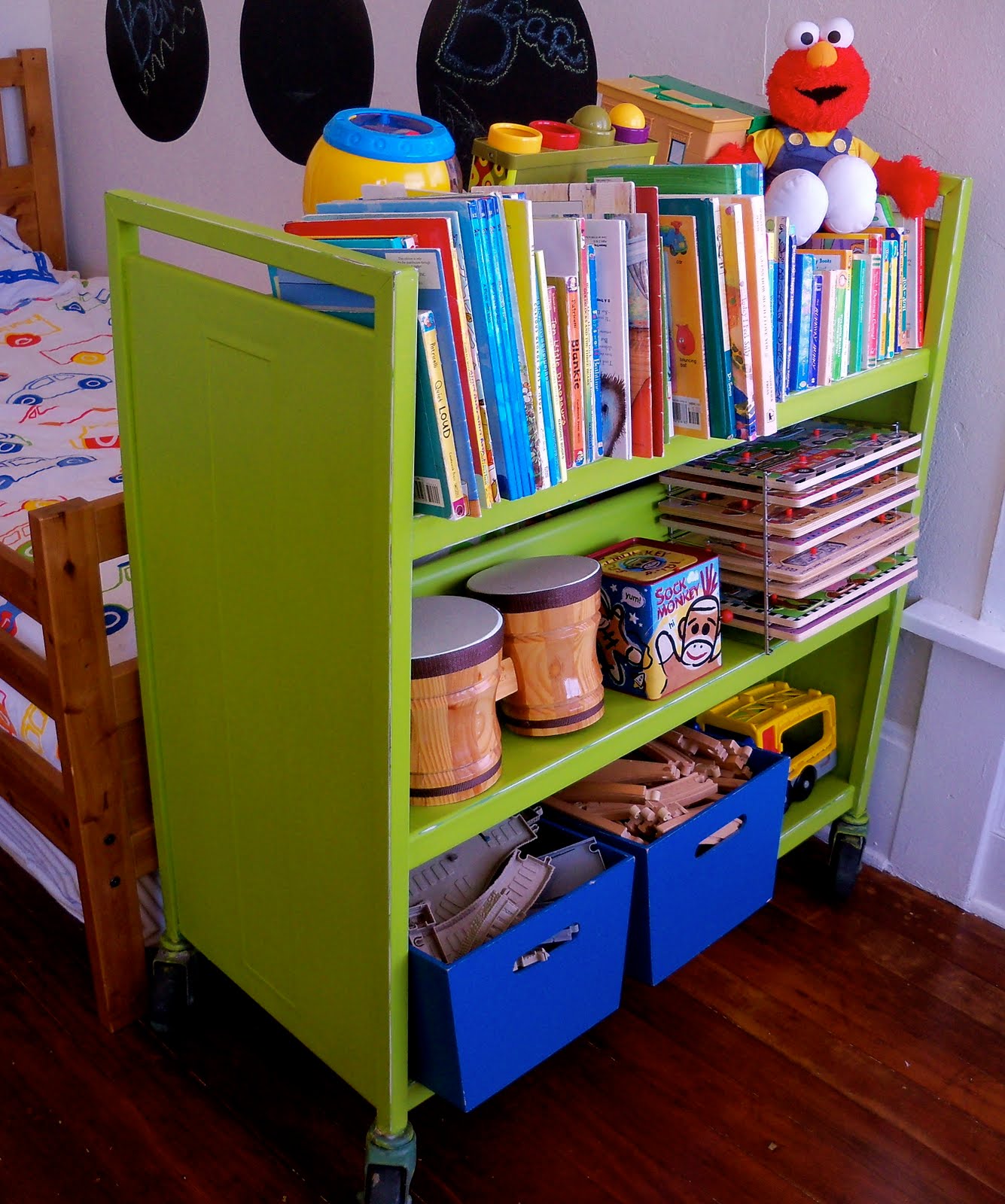 my three sons designs Vintage Library Cart