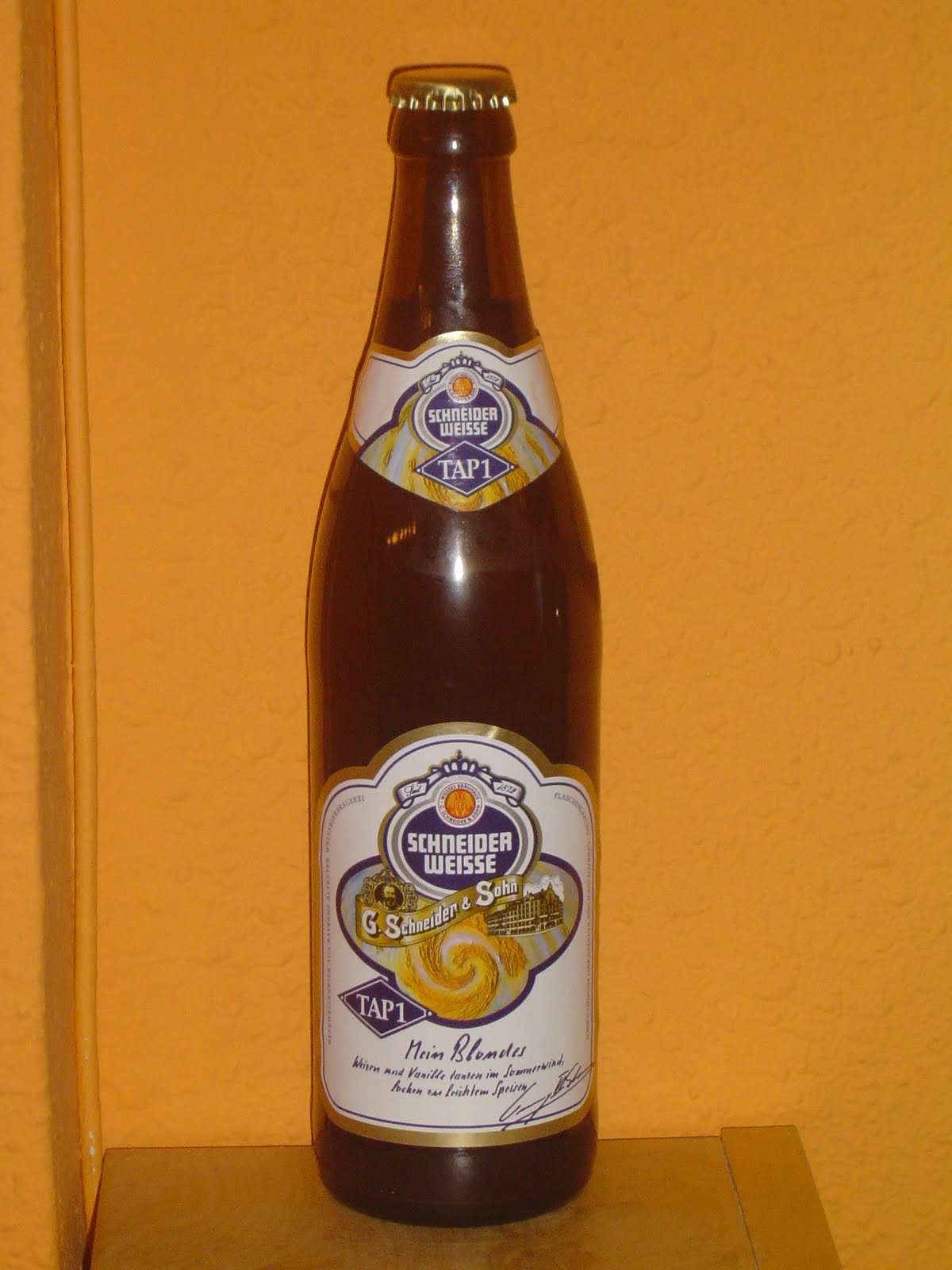 Coleccionando cervezas Schneider Weisse TAP 1 Mein Blondes