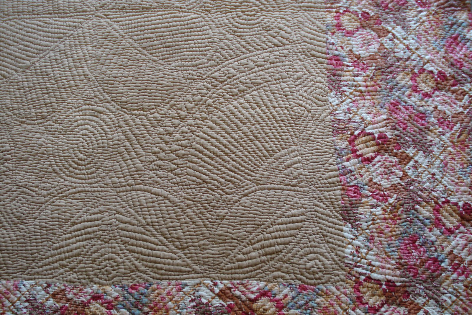 Welsh Quilts Floral Bordered Welsh Quilt