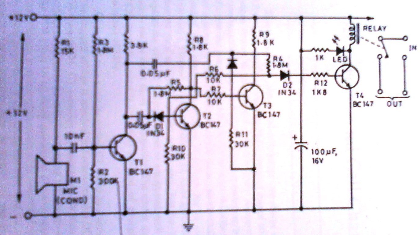 MICROlose: Clap Switch wireless t1 diagram 