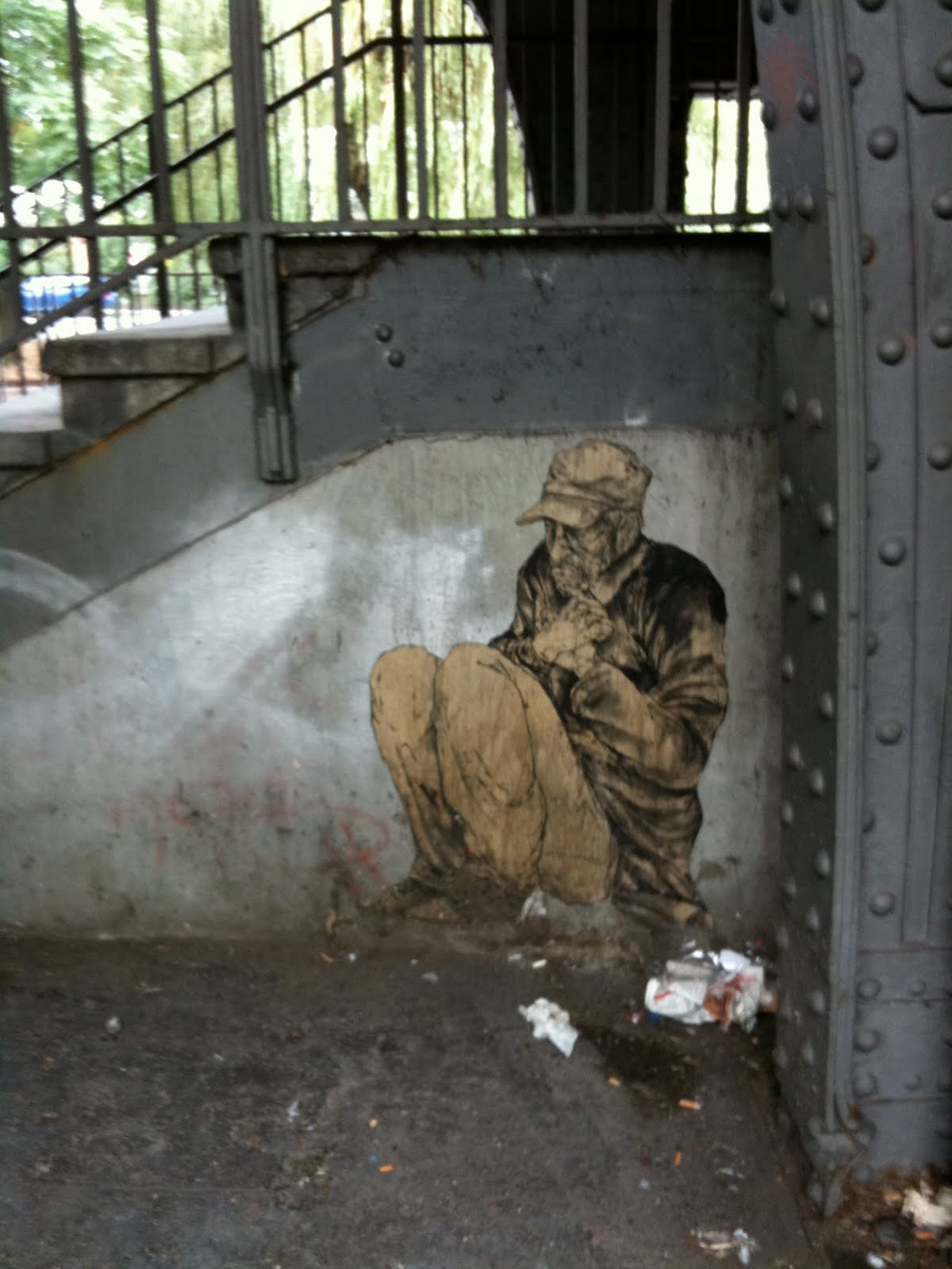 Scruffy Street Mutt Street Art Homeless Man