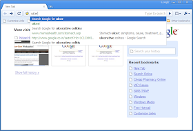 google chrome search suggestion