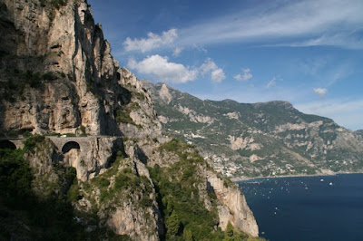 amalfi coast italy boats lovely sea highway road
