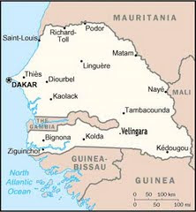 Senegal Country Map