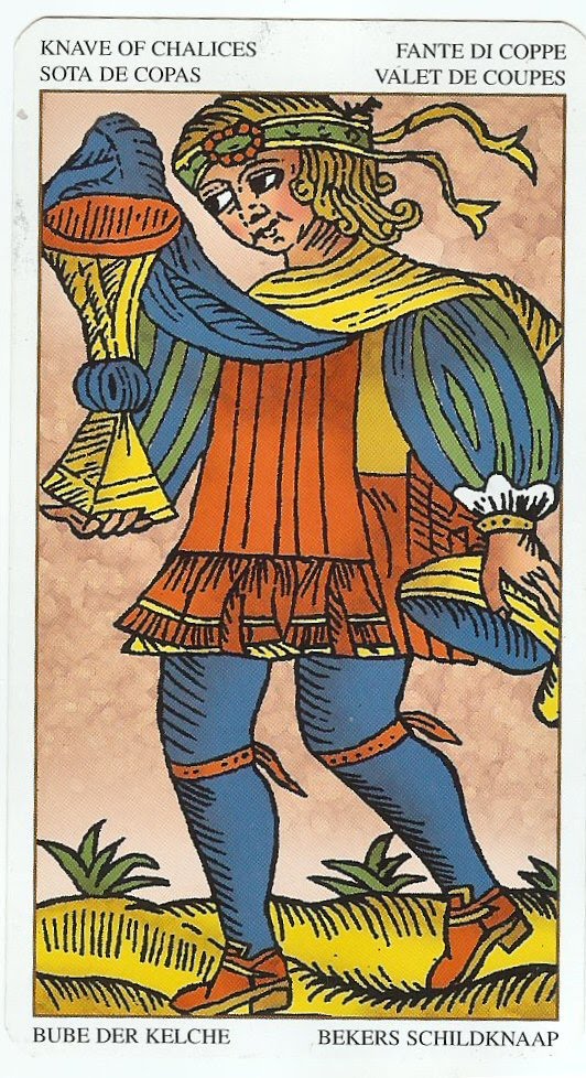 ONE AMERICAN MIND from Gayle Alstrom: Knave Chalices Tarot Card