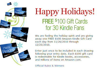 Kindle Nation Daily Just In Amazon Giving Away a 100 Gift Card 