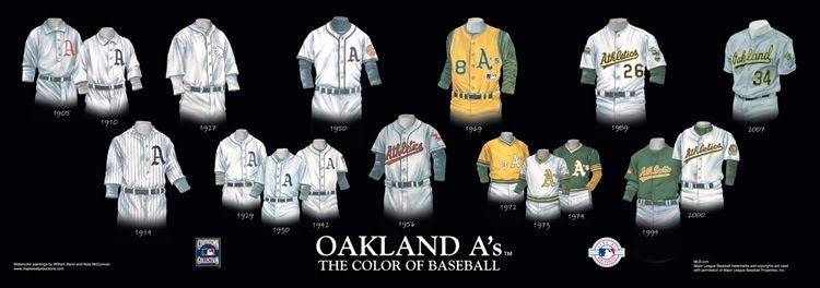 Heritage Uniforms and Jerseys and Stadiums - NFL, MLB, NHL, NBA, NCAA, US  Colleges: Oakland Athletics Franchise History - A Fan's Essentials