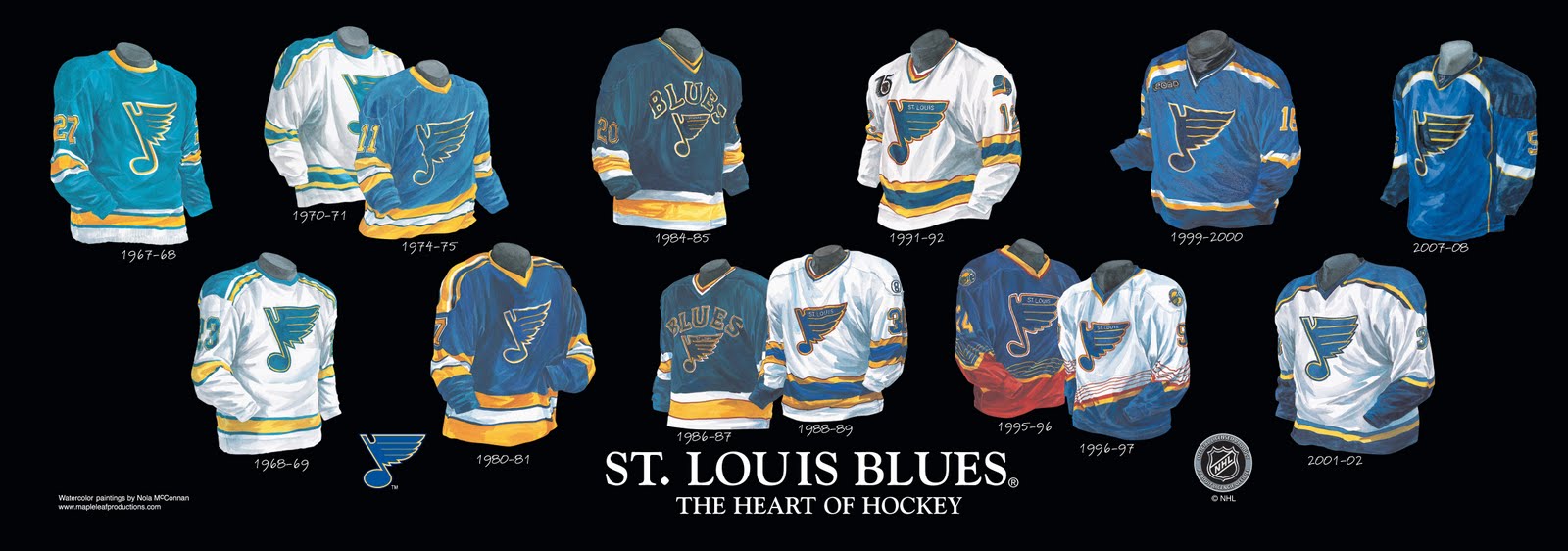 All my Jerseys of the St.Louis Blues, 2023 Edition 
