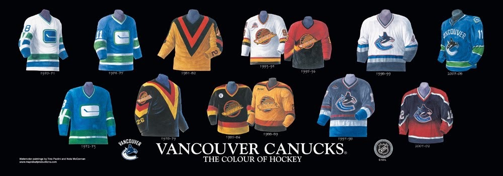 vancouver canucks jerseys history