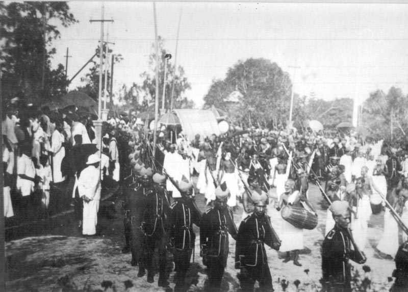 Image result for travancore king procession