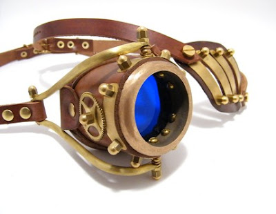 Toxiferous Designs: Steampunk Brass Goggles and Monogoggles by ErihMann