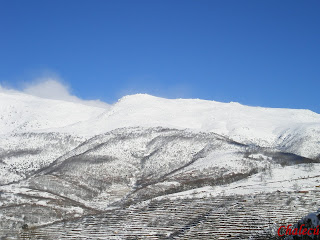Estampa de invierno invierno montaña valle del jerte