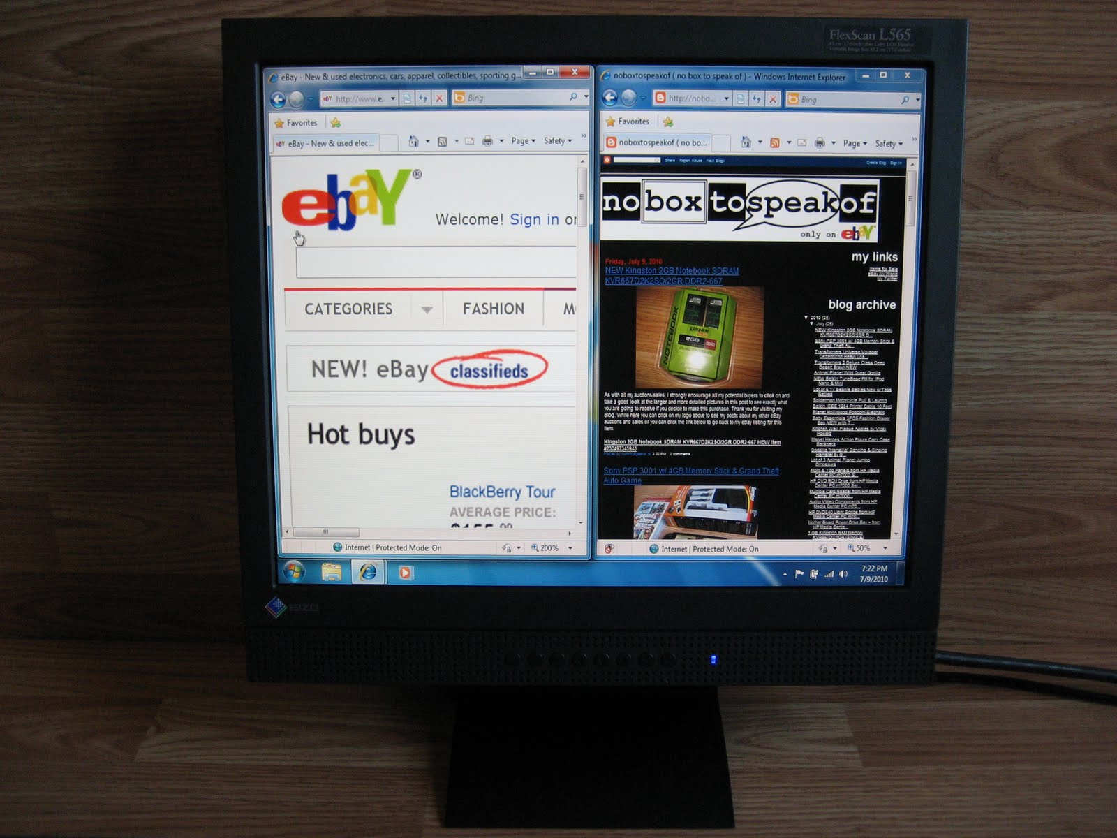 noboxtospeakof ( no box to speak of ): EIZO 17" FlexScan L565 TFT LCD