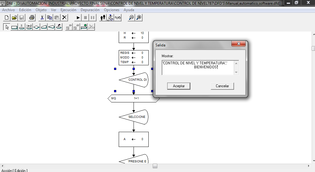 CONTROL DE NIVEL Y TEMPERATURA: IMAGENES