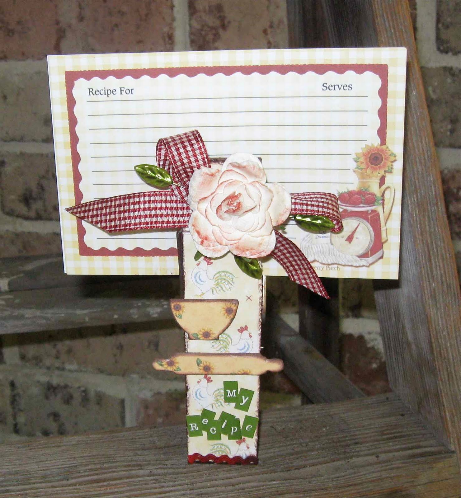 Clothespin Recipe Card Holder Craft Clothespin Recipe Card Holder Craft