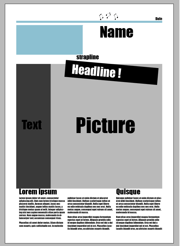 Emma's A2 Media project: Steps in creating my Newspaper