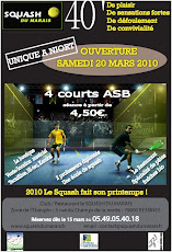 Squash du Marais : ouverture le 20 mars