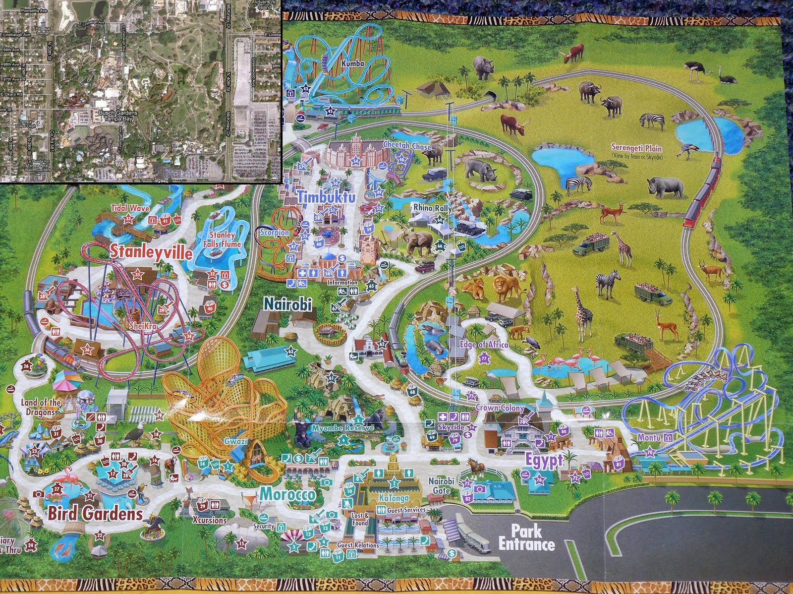 Six flags st louis map