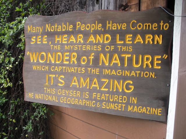 Weekend in Calistoga: Wonder of Nature Sign