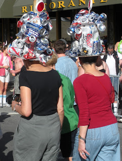 Beer hats: Bay to Breakers in San Francisco Beer hats: Bay to Breakers in San Francisco