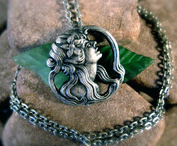 achelois goddess pendant moon ink
