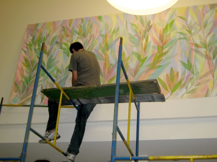 COLOCAÇÃO DE PAINEL FLORAL