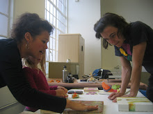 Teaching an Intermediate Encaustic workshop @ Kala Arts, Berkeley, CA  April 11-12, 2010