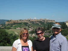 Christine, Gloria, & Greg Overlooking Orvieto