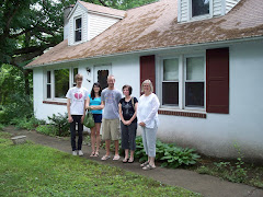 Standing in front of the manse where Josh and Adam and Stu grew up in Philly