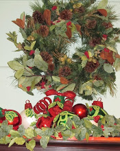 Magnificent Christmas Ball Decoration for Mantel, Hutch, or Cabinet Top!