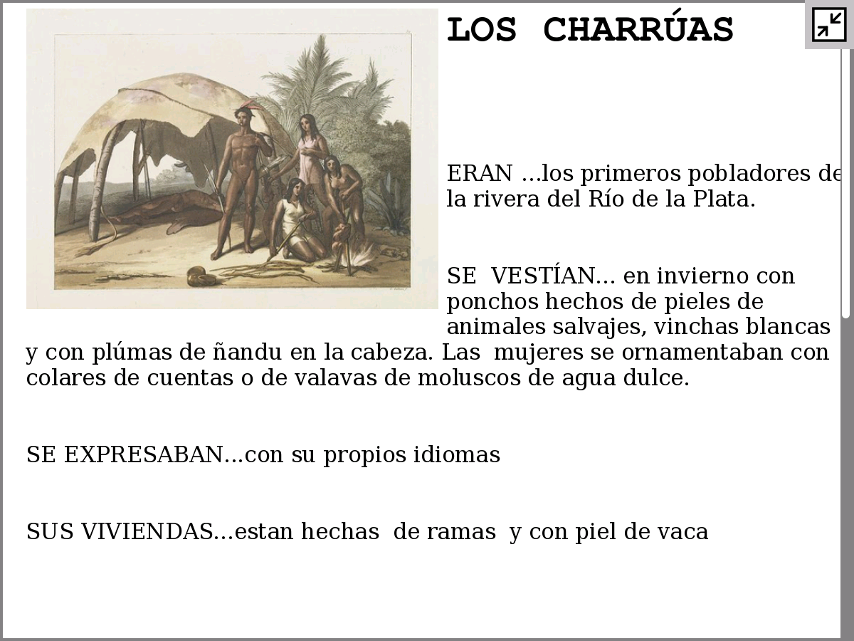 Escuela Nº 96 3º B comparte información sobre los CHARRÚAS.