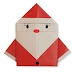 Origami para niños Papa noel