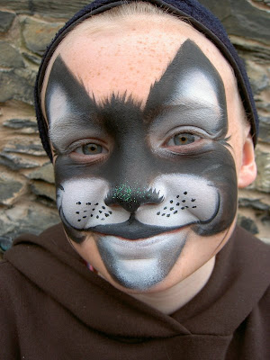 maquillaje de gato Blanco y negro Maquillaje de gato Blanco y negro