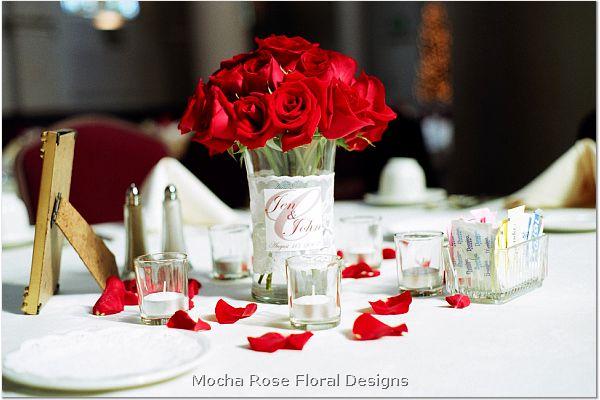 red wedding centerpiece ideas