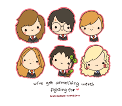 harry potter characters animals anime luna cartoon lovegood hermione kawaii drawings drawing character cutest chibi ron ginny weheartit source tags