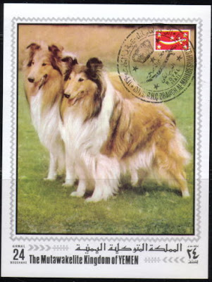1970年イエメン共和国　ラフ・コリーの切手