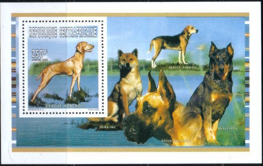 1996年中央アフリカ共和国 ビズラの切手シート