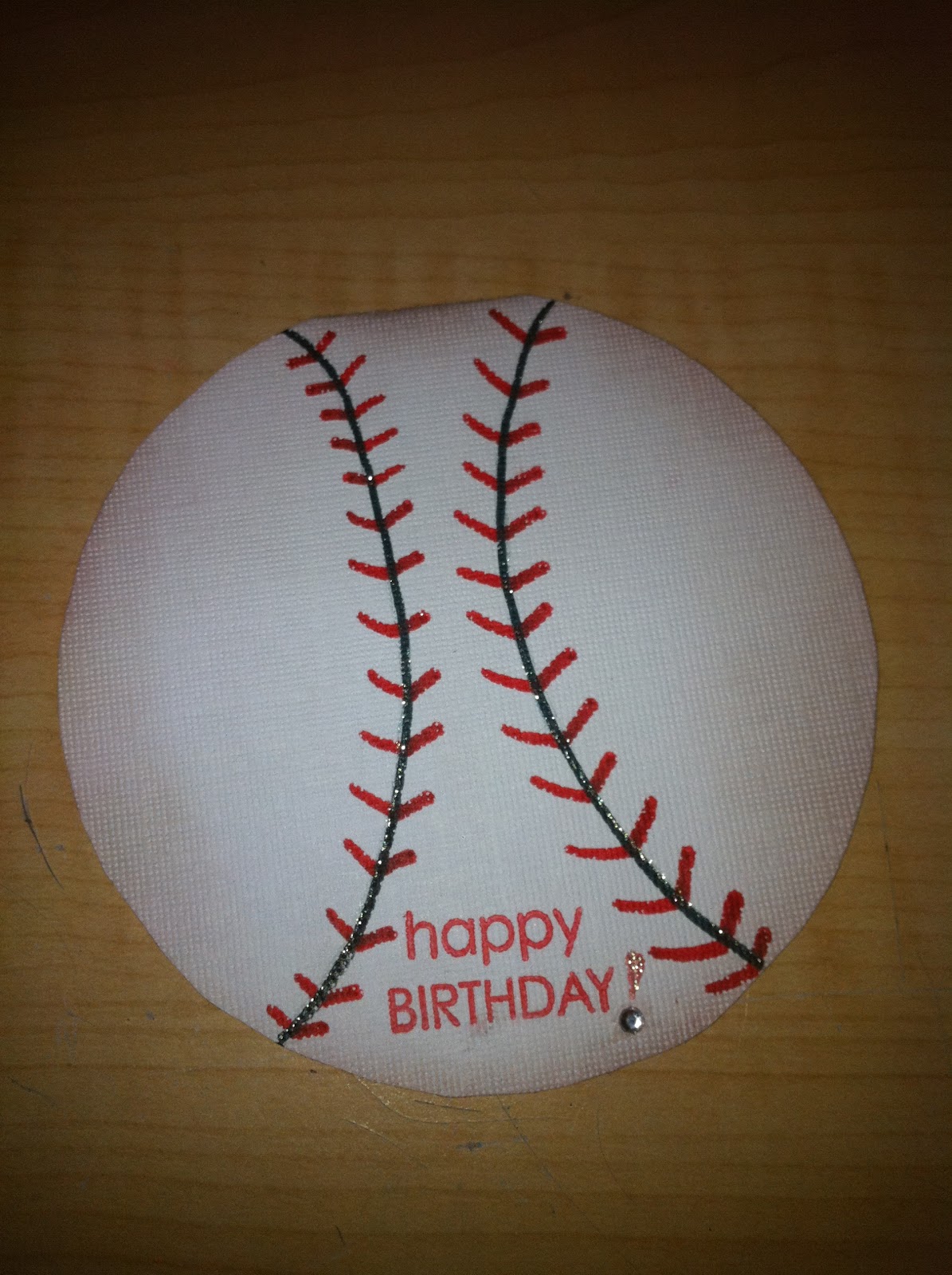 Happy Birthday!- Baseball Card